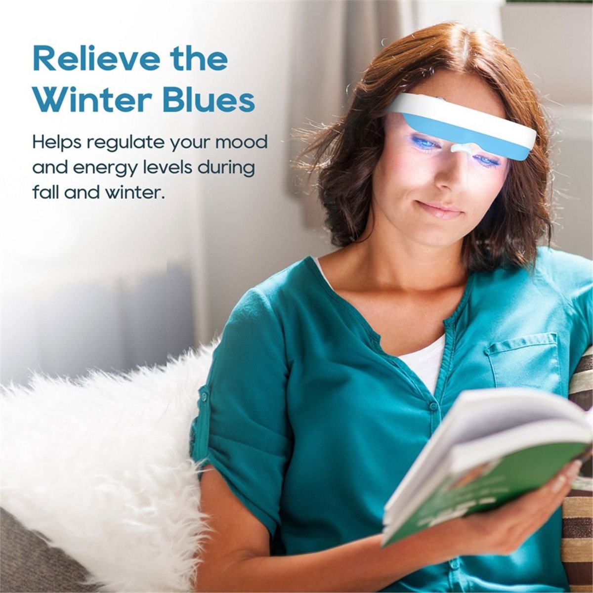 Light Therapy Glasses - DT75BG Işık Terapisi Gözlüğü Giyilebilir Işık