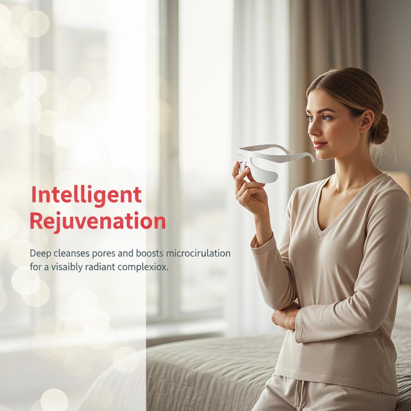Light Therapy Glasses - Taşınabilir Akıllı Göz Masaj Cihazı 3D