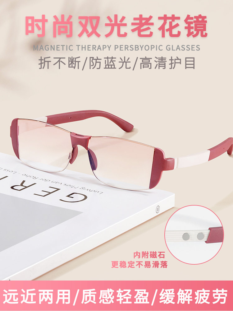 Light Therapy Glasses - Manyetik Terapi Çerçevesiz Çift Işıklı Anti-Mavi