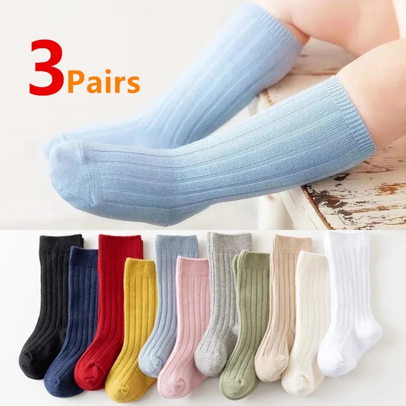 Baby Sock Oximeter - 3 çift/grup Bebek diz üstü çorap
